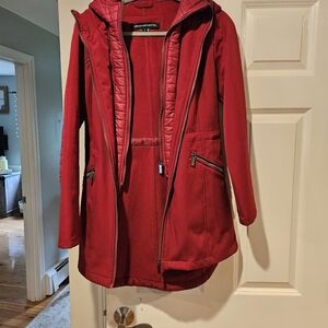 French Connection Red Winter coat size small